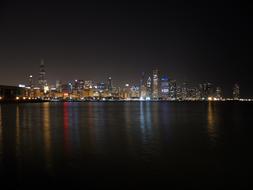 Chicago at night