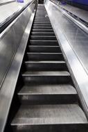 escalator stairs in the business center