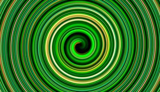 green spiral close up