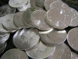 metal gray coins