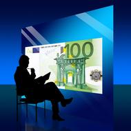 clipart of businessman euro silhouette