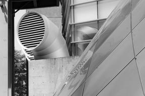 Architectural Industrial Design in black and white background