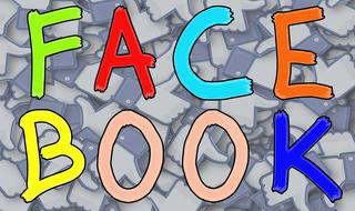 Clipart of facebook letters sign likes tag