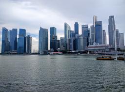 Cityscape of Singapore Skyline