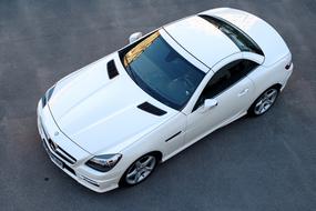 Car Mercedes Slk, view from above