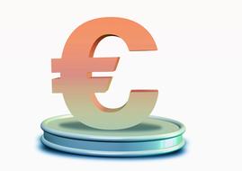 green-pink euro icon