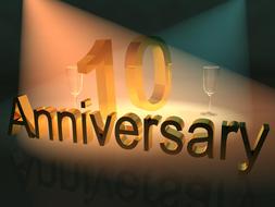 10 Anniversary as a banner