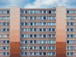 Architecture Building wall with windows