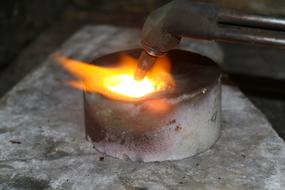 smelting brass ingot