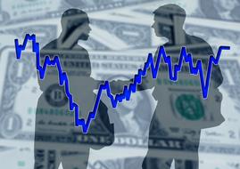 clipart of analysis pay businessmen meeting
