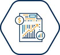 accounting symbol on white background