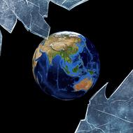 clipart of debris shine earth world