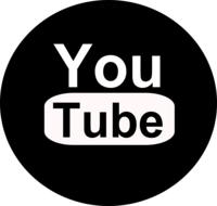 black social media you tube logo