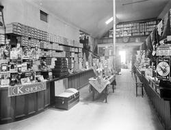 vintage interior of shop from 1925, Black And White, Ireland