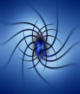 spiral blue design swirl