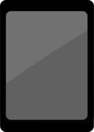 modern smartphone with gray screen