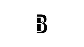 letter b logo sign