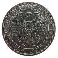 Close-up of the beautiful Mark coin with the bird, at white background