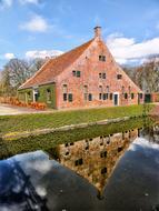 Netherlands Building and pond