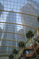 glass roof in a building in Detroit