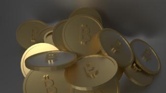 bitcoin coins gold money