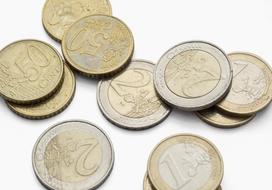 50 cents, 1 euro, two euros