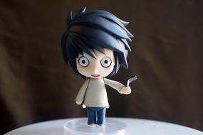 Japanese boy as a figurine