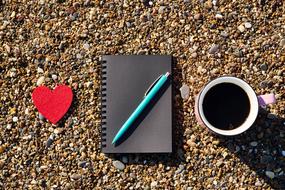 ValentineS Day Celebration Heart pen and cup