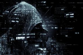 hacker cyber crime internet drawing