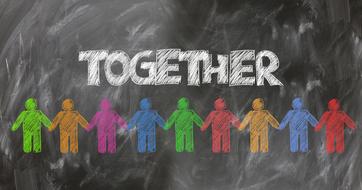 together earth human drawing