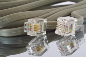 gray internet cables