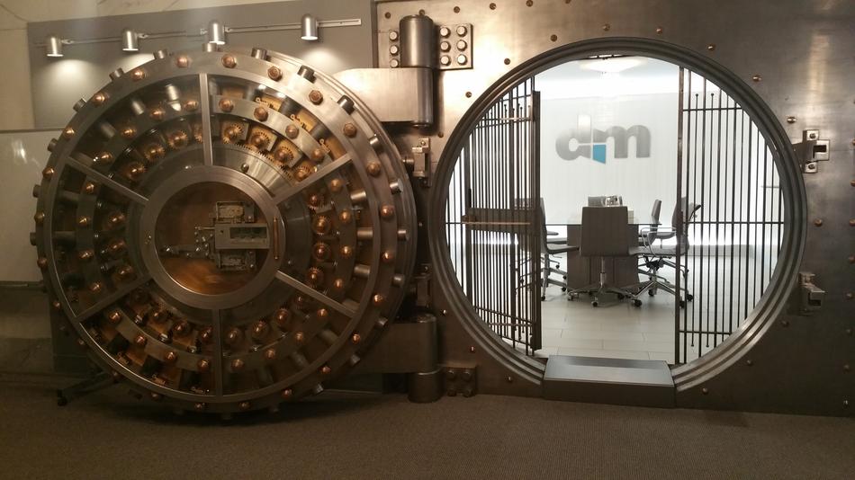 open door of Bank Vault