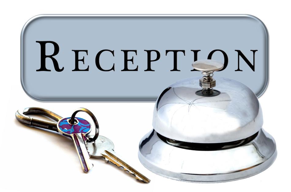 keys and a call at the reception