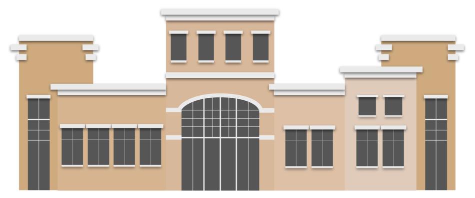 painted bank building
