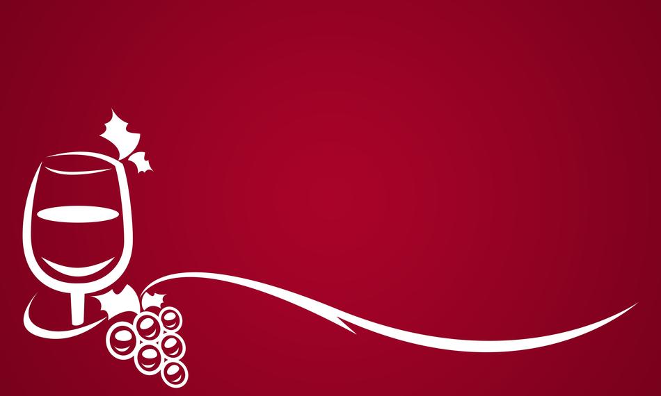 business card with bunch of grapes