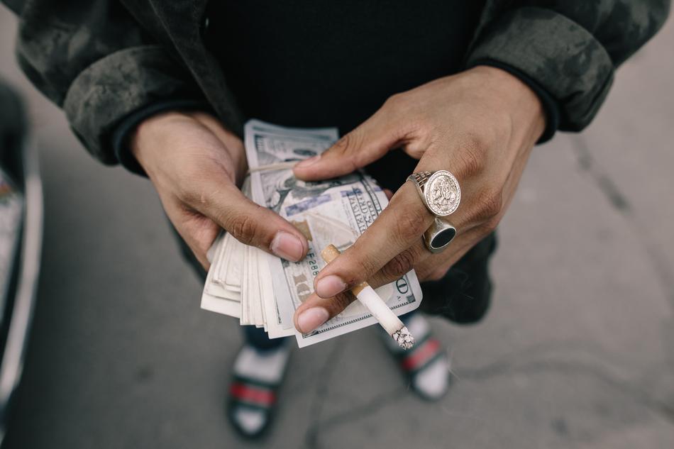 Cash and Cigarette Hands