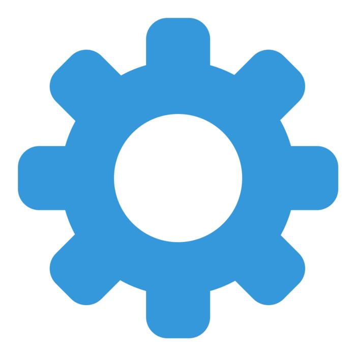 clipart of the blue contact icon