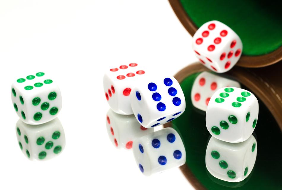 Yahtzee, colorful Dice