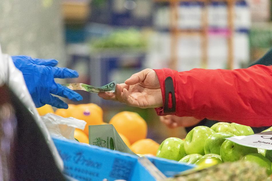 buy vegetables at the market