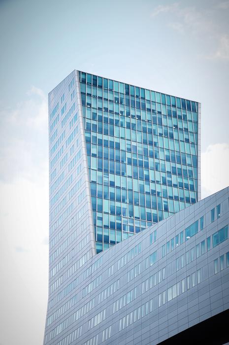 Architecture Glassware blue