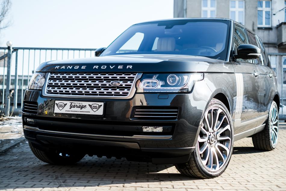 elegant black Range Rover