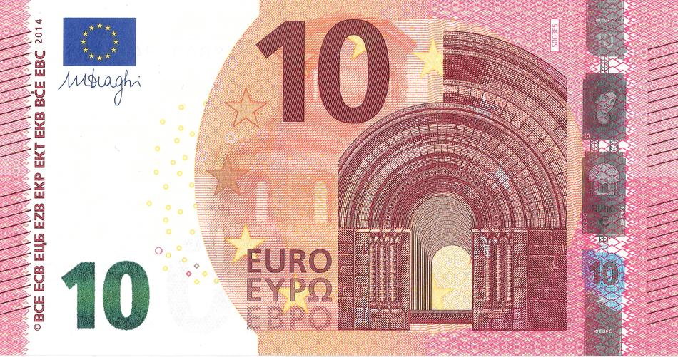 Euro 10 Money as background