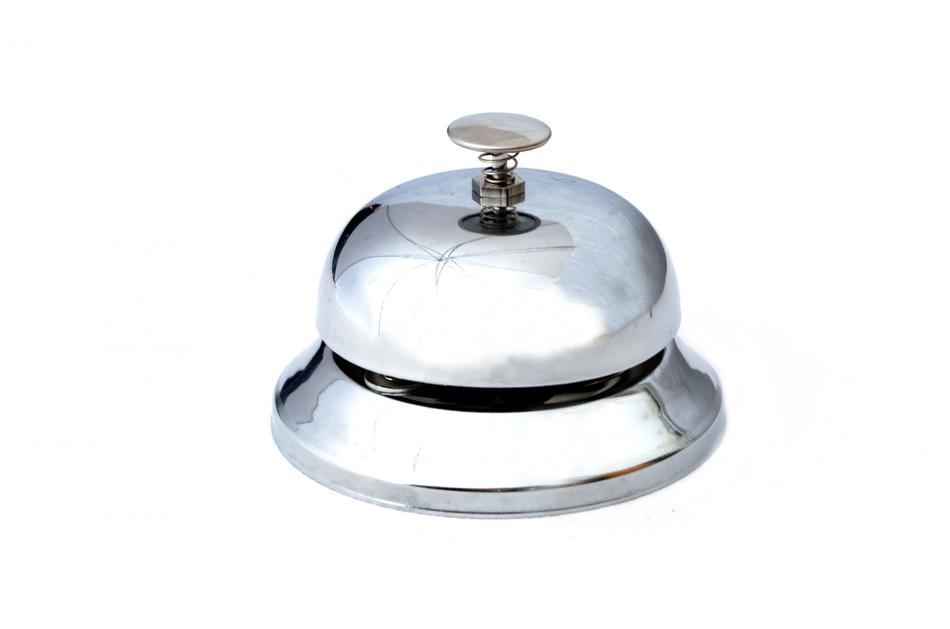 photo of the bell at the reception