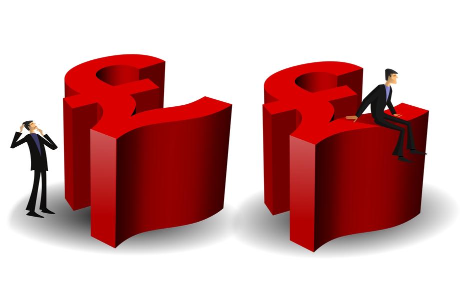 pound money as a funny 3d illustration