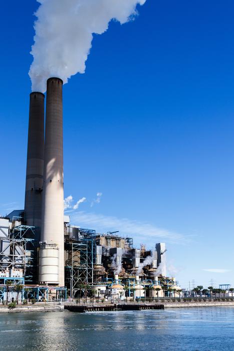industrial pipes pollute the environment