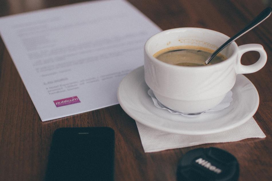 black coffee of photographer