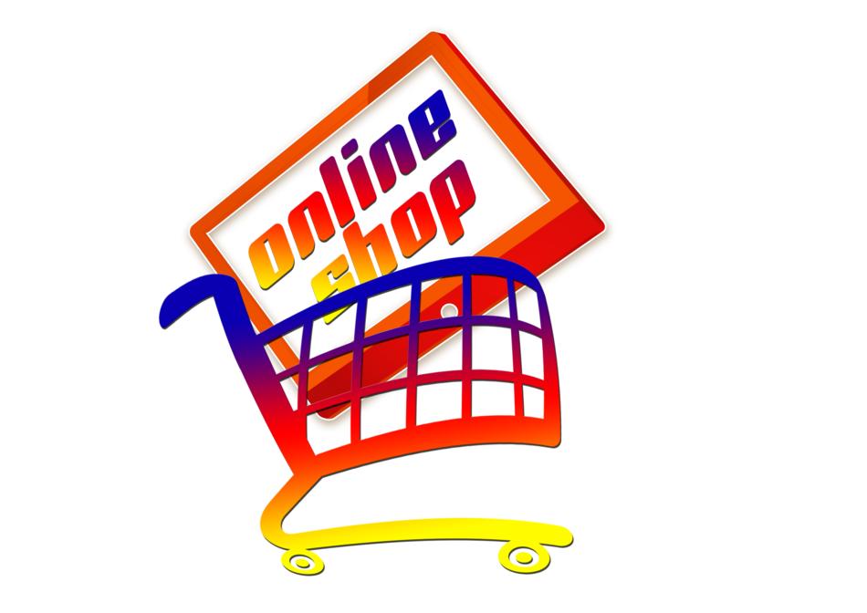 online shop in the cart