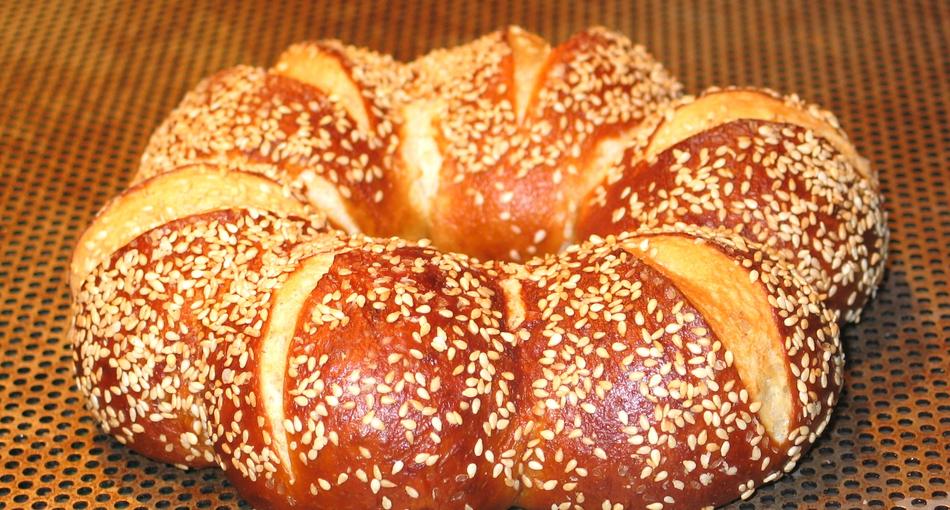 wreath as an appetizing pastry