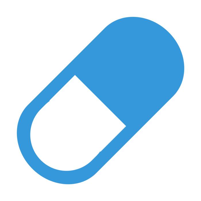 solid as a blue symbol