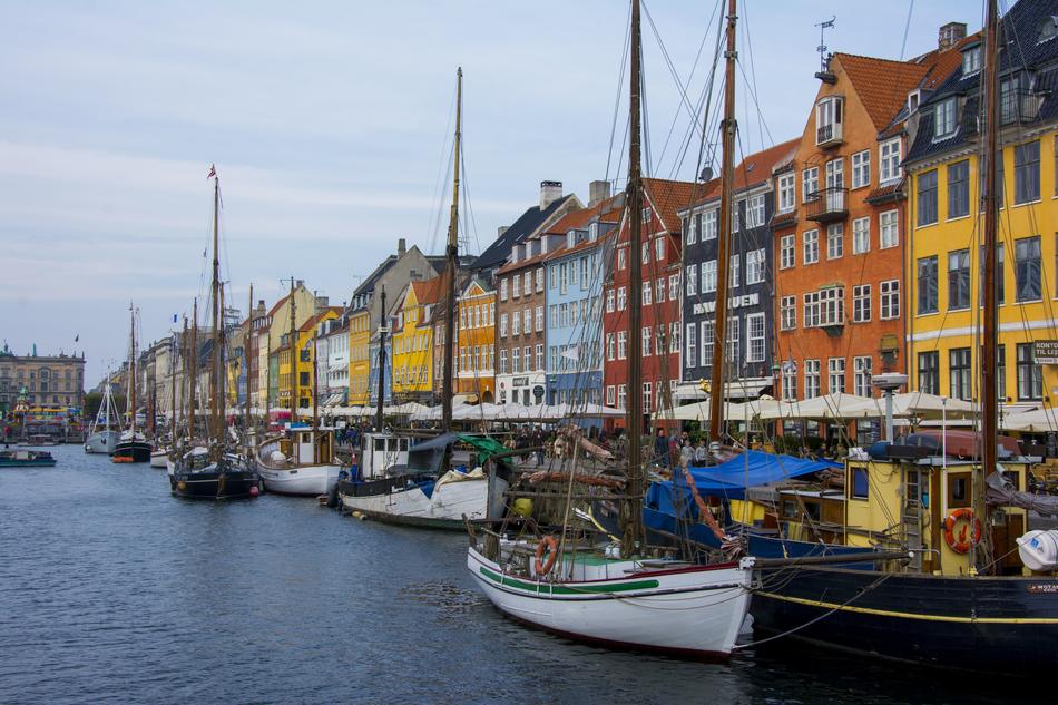 boats near the pier in the city